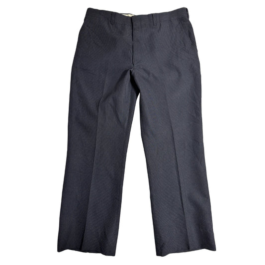 Classic Black Pinstripe Formal Pants