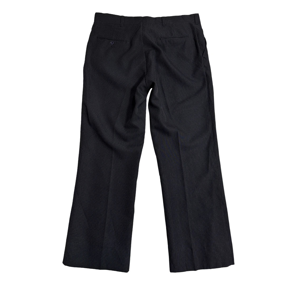 Classic Black Pinstripe Formal Pants
