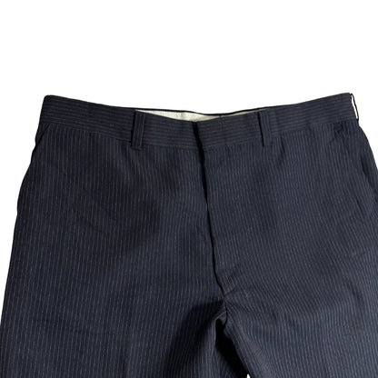 Classic Black Pinstripe Formal Pants