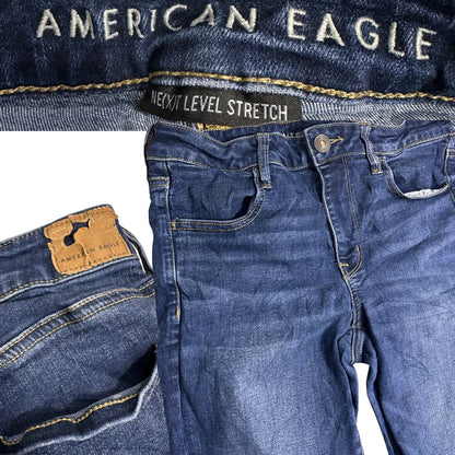 American Eagle Next Level Stretch Skinny Blue Jeans