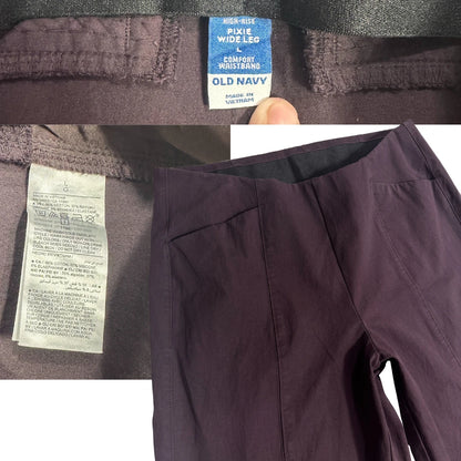 Old Navy High Rise Pixie Wide Leg Pants