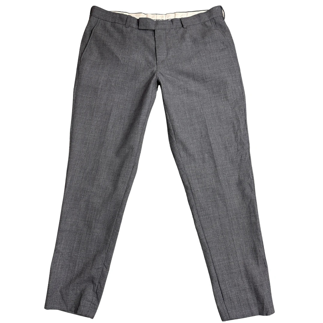 Men’s Classic Grey Formal Trousers Office Wea