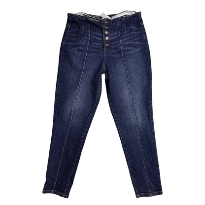 NO BOUNDARIES High Waist Button Fly Denim Jean