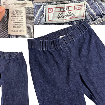 Soft Surroundings Stretch Pull On Denim Pants