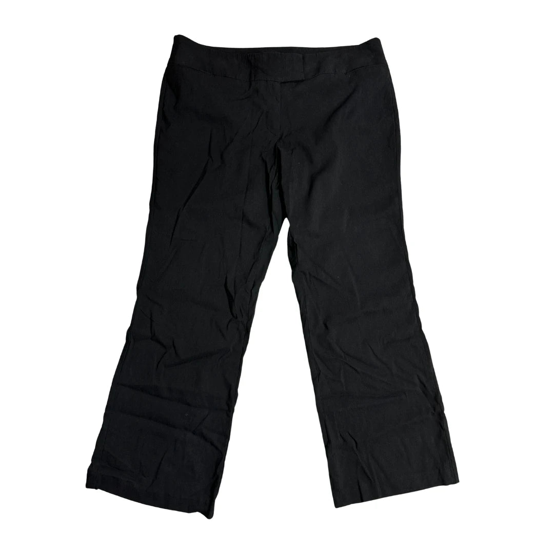 Lane Bryant Black Straight-Fit Pants Women