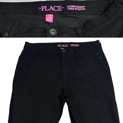 PLACE Women’s Super Skinny Black Jeans 👖