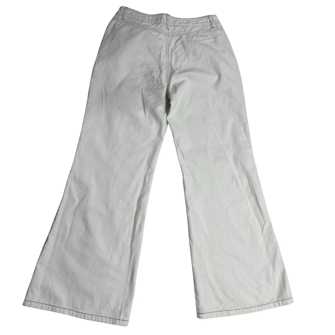 CIDER Women’s Off-White Bootcut Denim Jeans 🤍👖