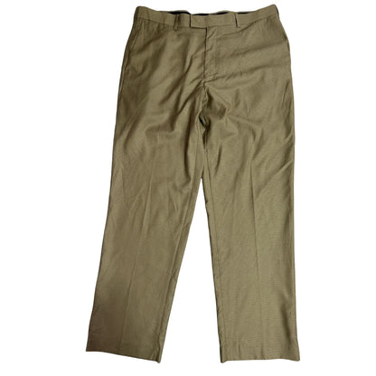Perry Ellis Classic Olive Textured Straight Fit Dress Pants 👖✨