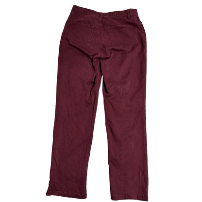Croft & Barrow Effortless Stretch Straight Pants – Burgundy 🍷👖