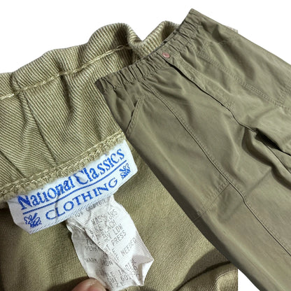 National Classics Olive Elastic Waist Utility Pants 👖🌿
