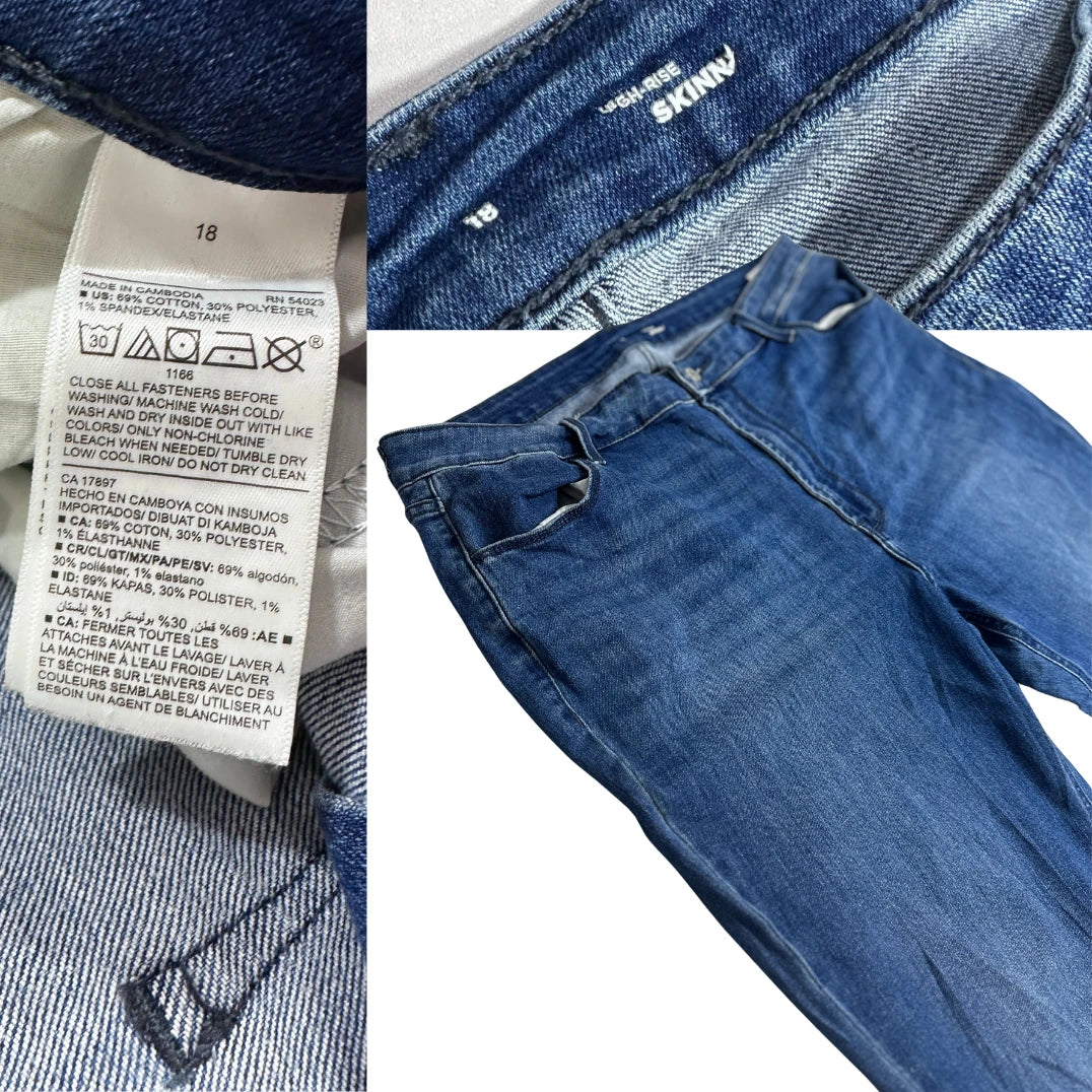 High Rise Skinny Blue Denim Jeans 👖💙