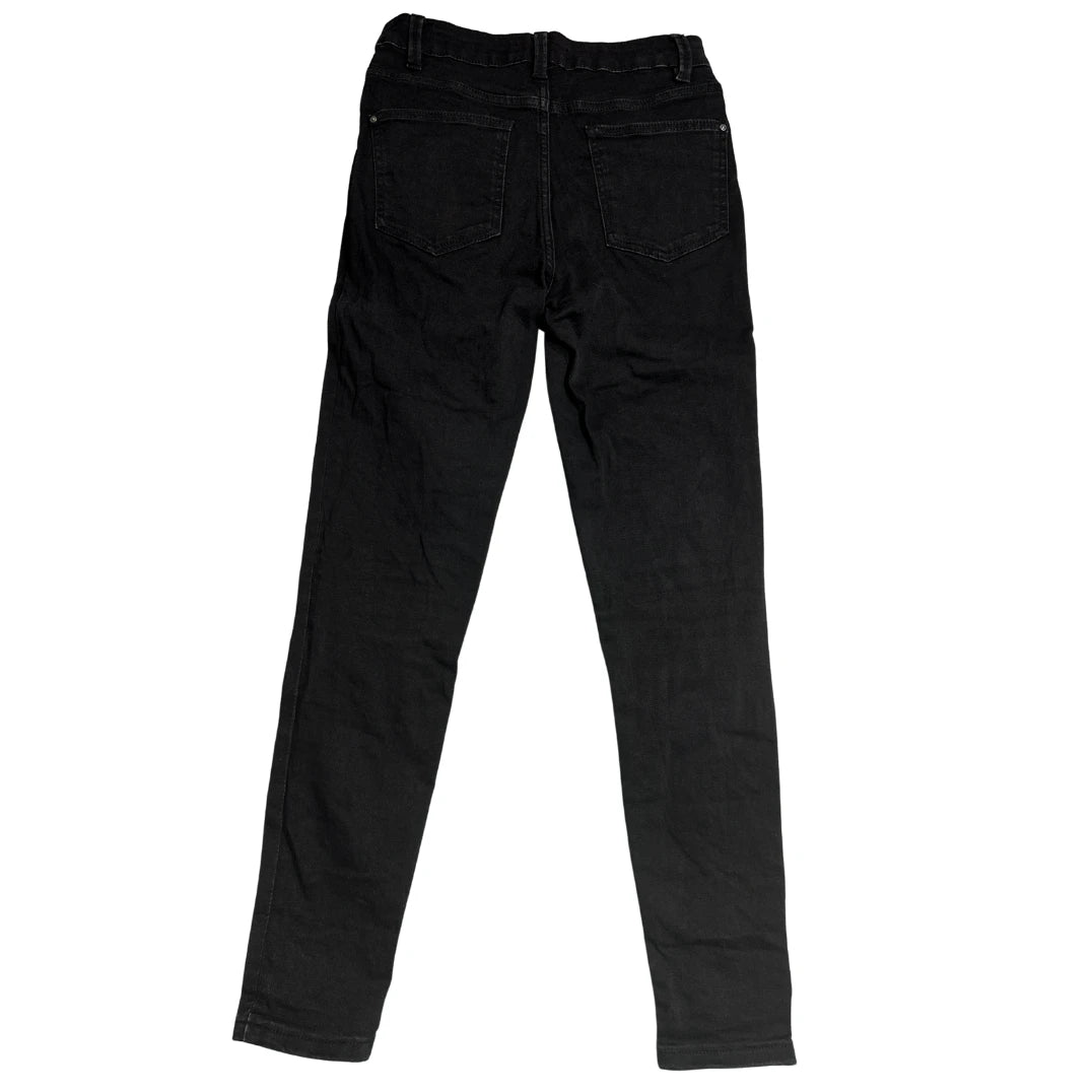 Denim Co Black High Waist Button Fly Skinny Jeans 👖🖤