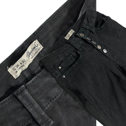Denim Co Black High Waist Button Fly Skinny Jeans 👖🖤