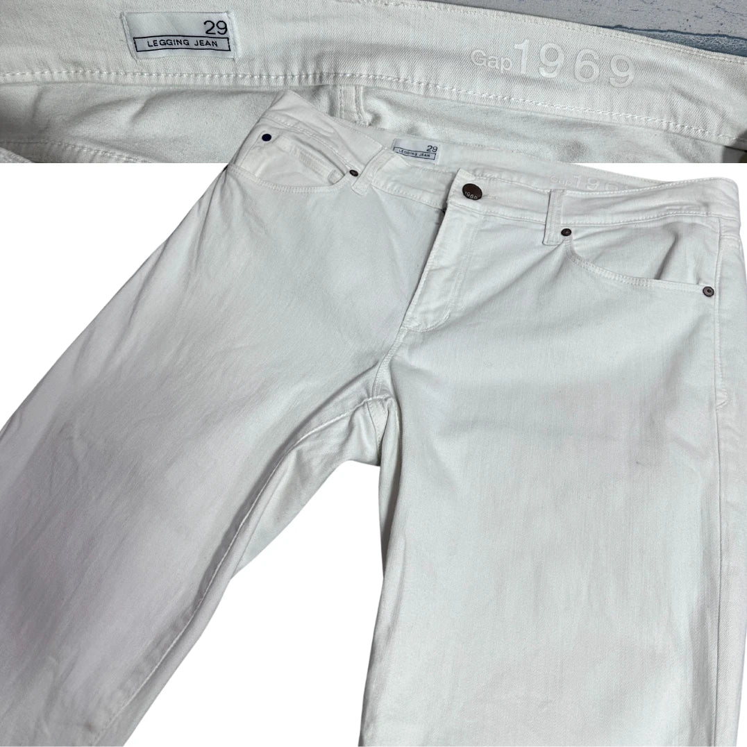 GAP 1969 White Legging Fit Jeans 🤍👖