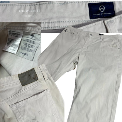 AG Adriano Goldschmied “The Everett” Slim Straight Pants 🤍👖