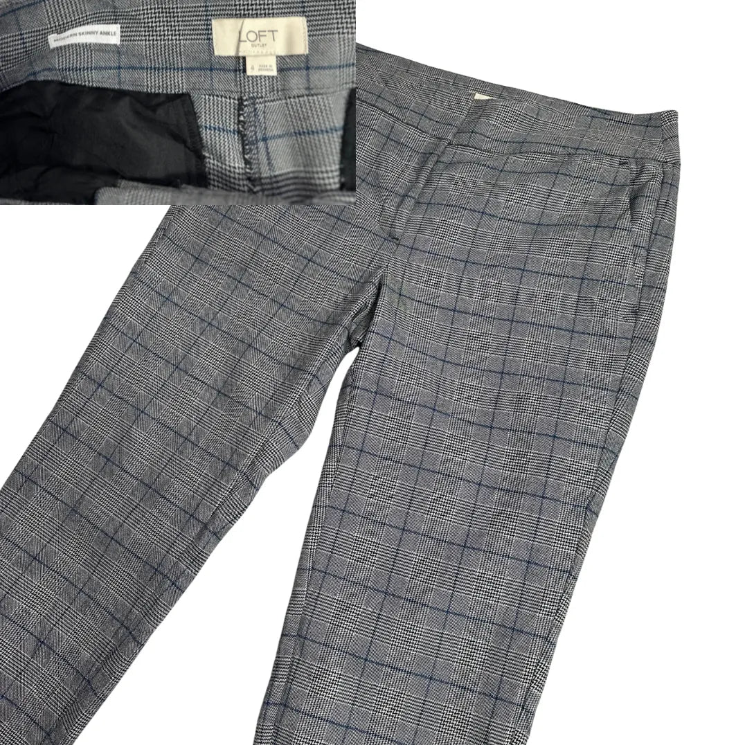 Loft Modern Skinny Ankle Check Pants 👖✨