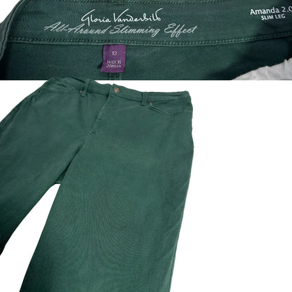 Gloria Vanderbilt Amanda Slim Leg Green Jeans 👖💚