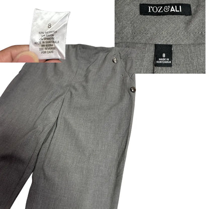 Roz & Ali Grey Tailored Dress Pants 👖✨