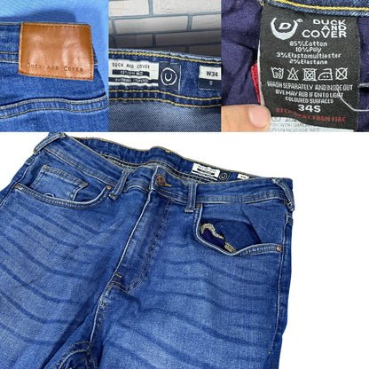 Duck and Cover® Blue Tapered Jeans