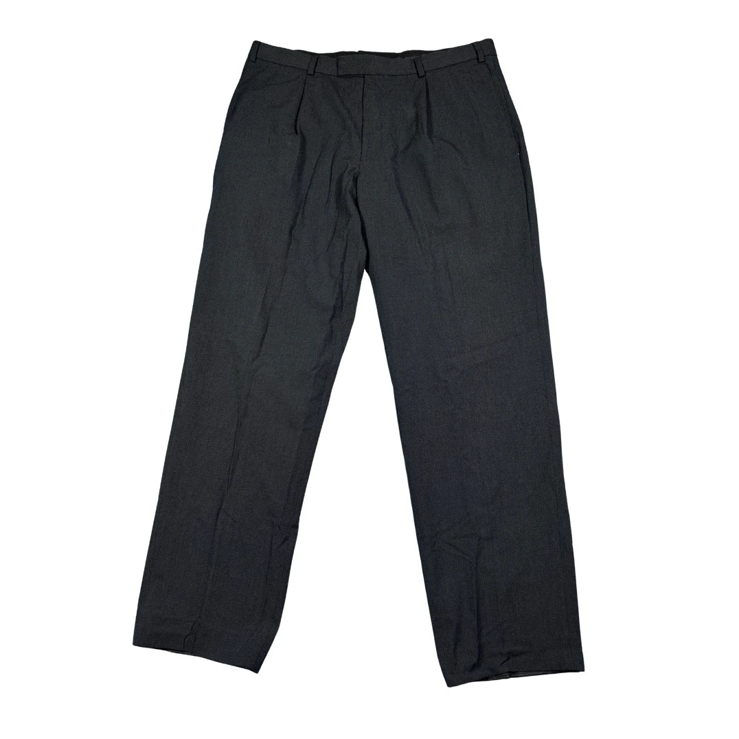 Next® Charcoal Pleated Formal Trousers