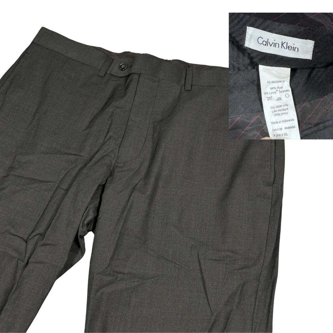 Calvin Klein® Dark Grey Stretch Dress Pants