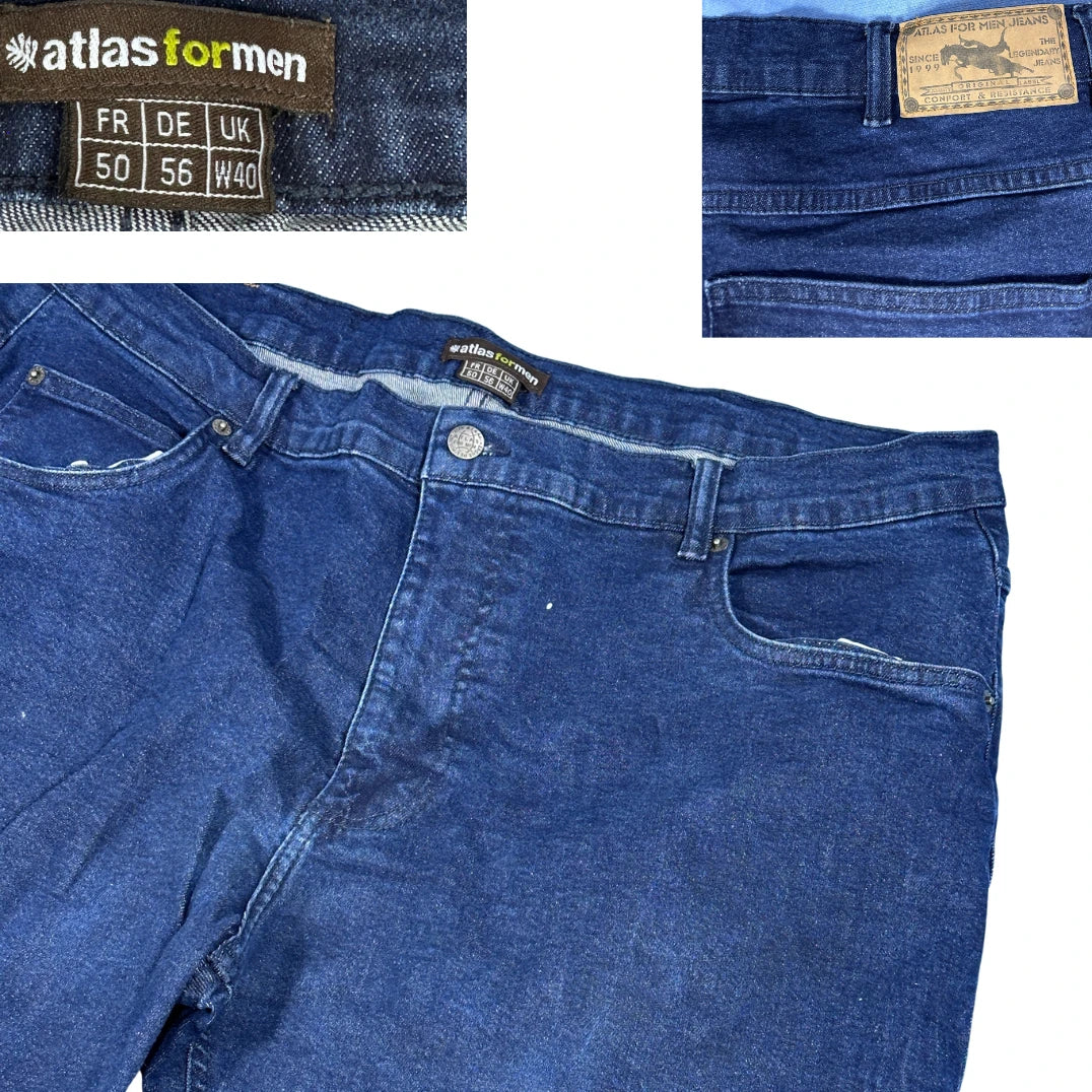 Atlas For Men® Blue Straight Fit Jeans