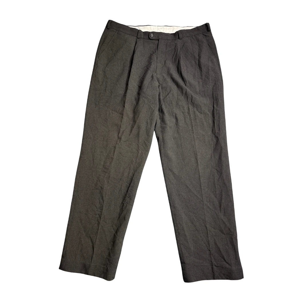 C&A® Charcoal Grey Pleated Dress Pants
