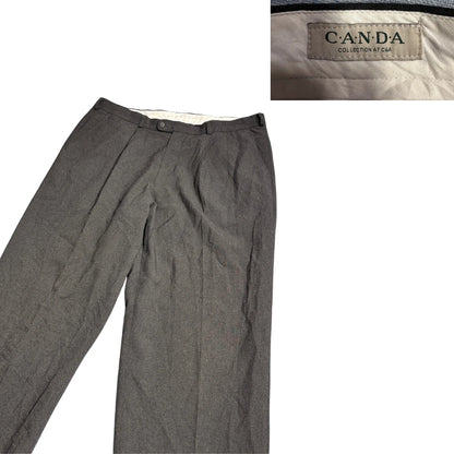 C&A® Charcoal Grey Pleated Dress Pants