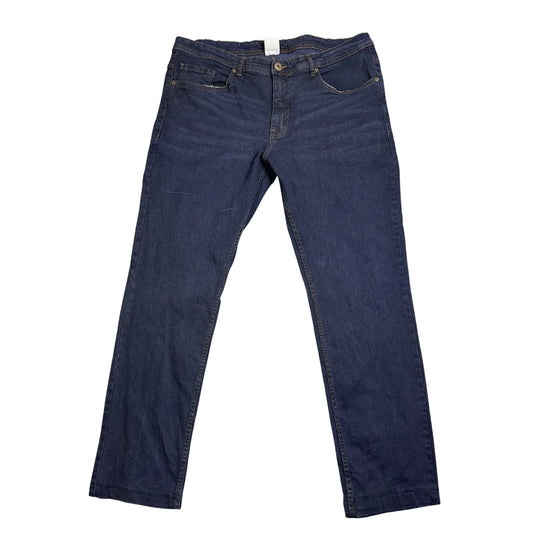 StraightUp® Dark Blue Straight Fit Jeans