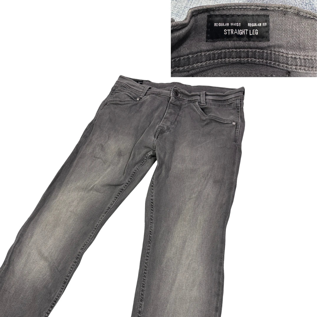 PePe Jeans® Straight Leg Grey Washed Denim Jeans