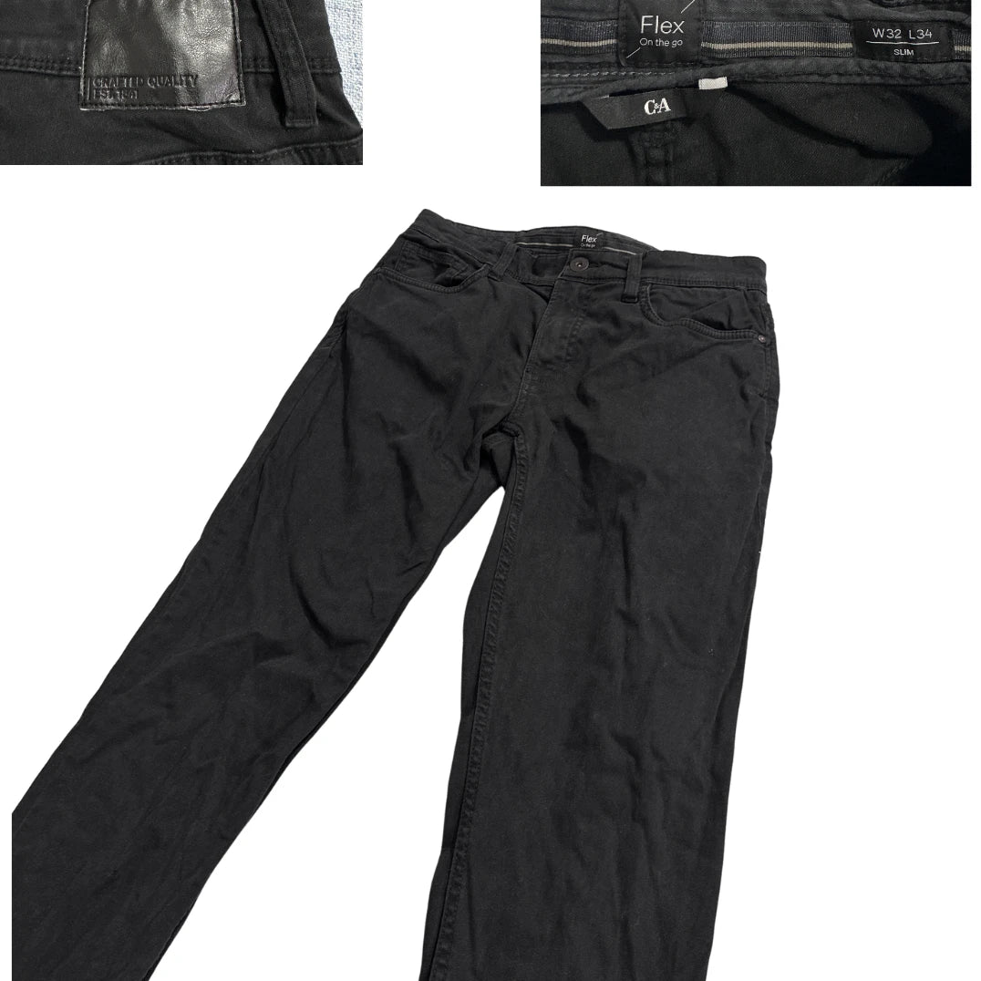 C&A® Black Flex Slim Jeans