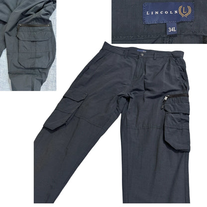 Lincoln® Black Cargo Utility Trousers