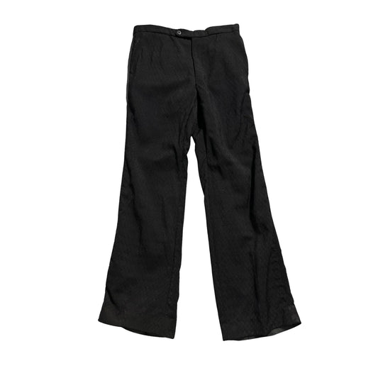 Black Wide Leg Casual Trousers