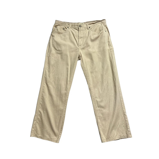 Port Louis® Beige Casual Denim Trousers