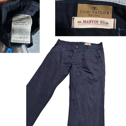Tom Tailor® Navy Marvin Slim Chino Trousers