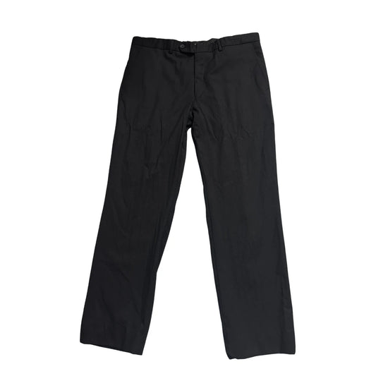 FODERA® Black Pure Wool Formal Trousers