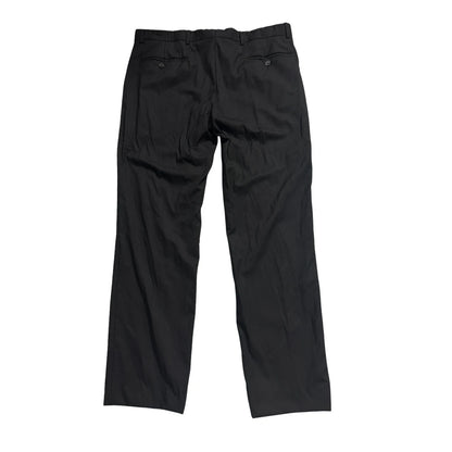 FODERA® Black Pure Wool Formal Trousers