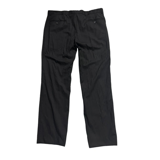 FODERA® Black Pure Wool Formal Trousers