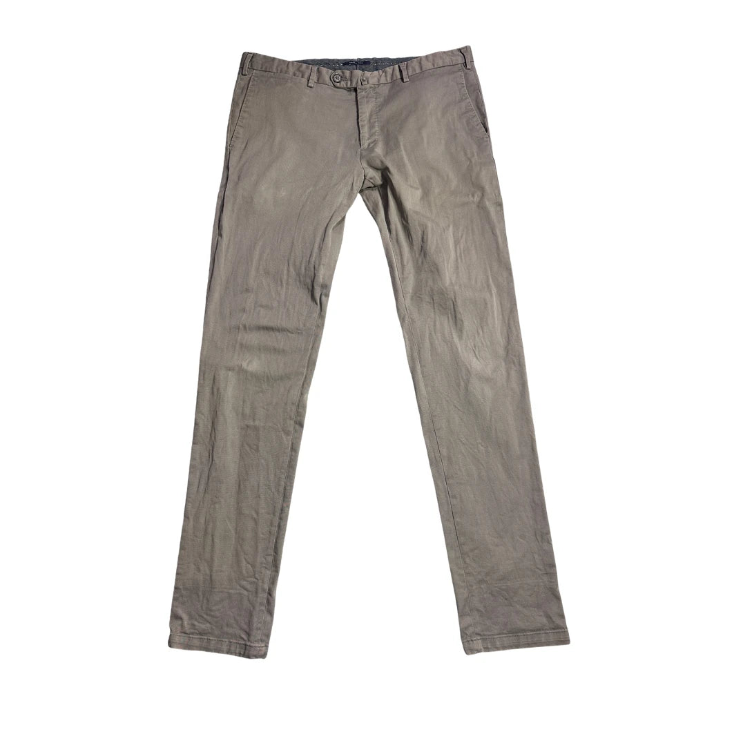 Boggi® Grey Casual Chino Trousers