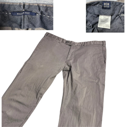 Boggi® Grey Casual Chino Trousers