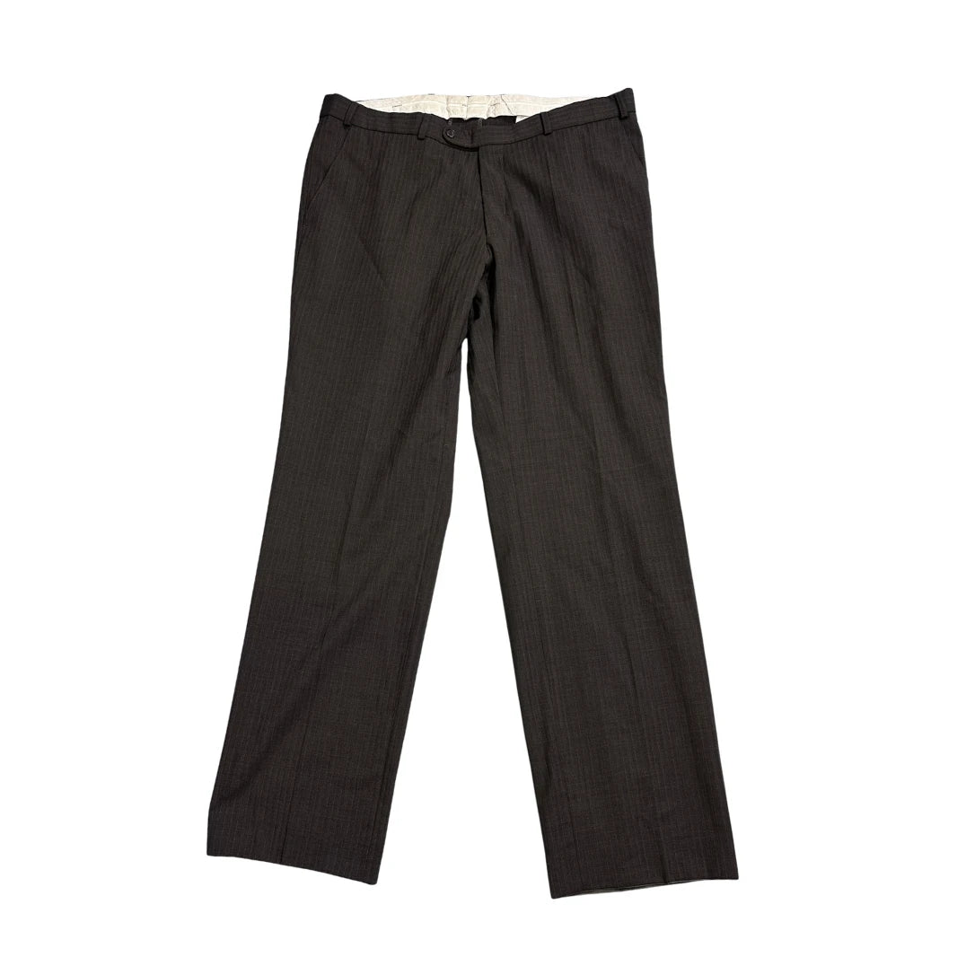 Eurex® Charcoal Pinstripe Formal Dress Trousers