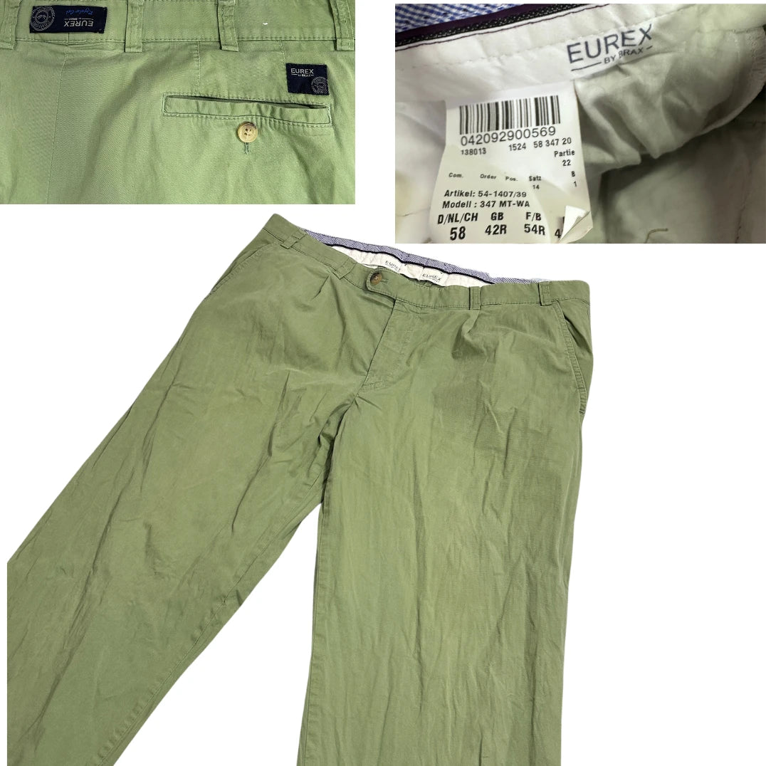 Eurex® Olive Green Casual Chino Pants