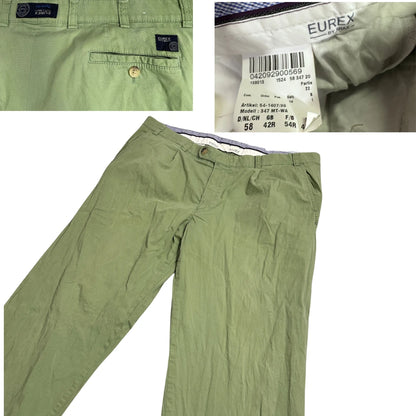 Eurex® Olive Green Casual Chino Pants