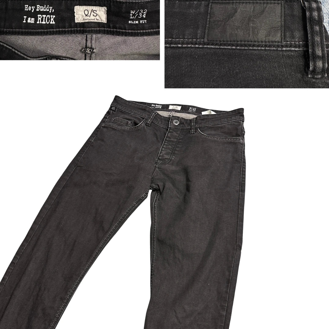 QS by s.Oliver® Black Slim Fit Jeans