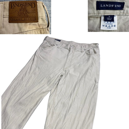 Lands' End® Light Beige Casual Jeans