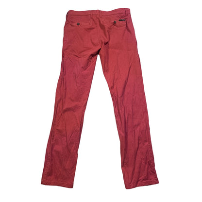 Canda® Maroon Regular Fit Stretch Chino Pants