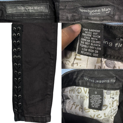 Twentyone Black® Black Jeggings Laceup