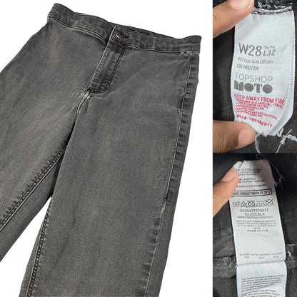 Topshop Moto® Grey Highwaist Jeans