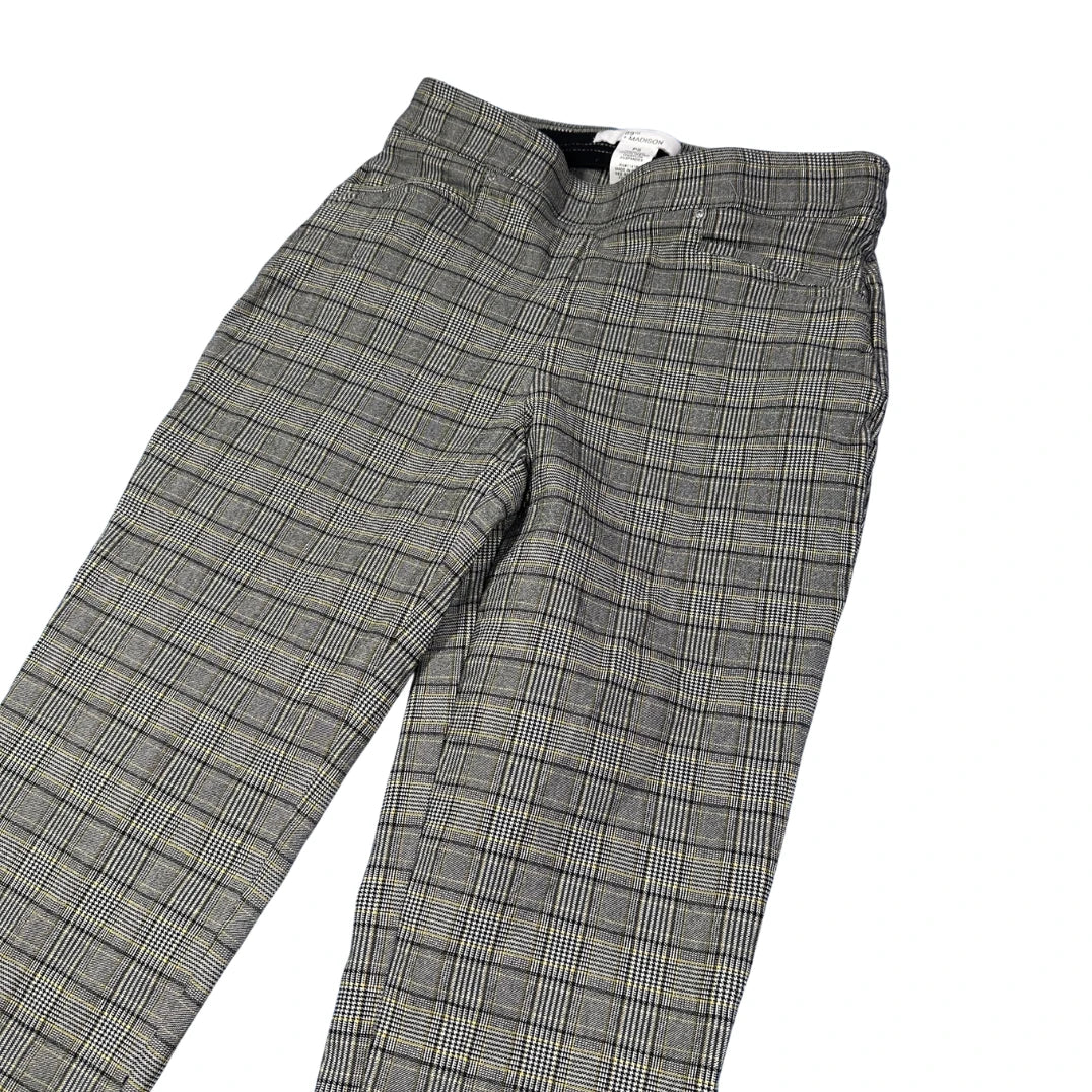 89th Madison® Grey Plaid Pants