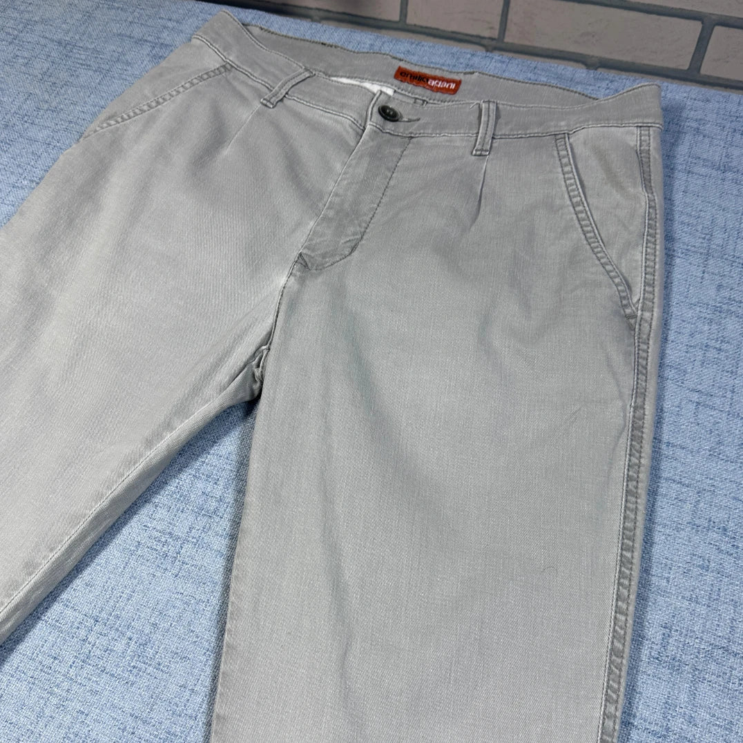 Emilio Adani Gray Men's Chino Pants Men